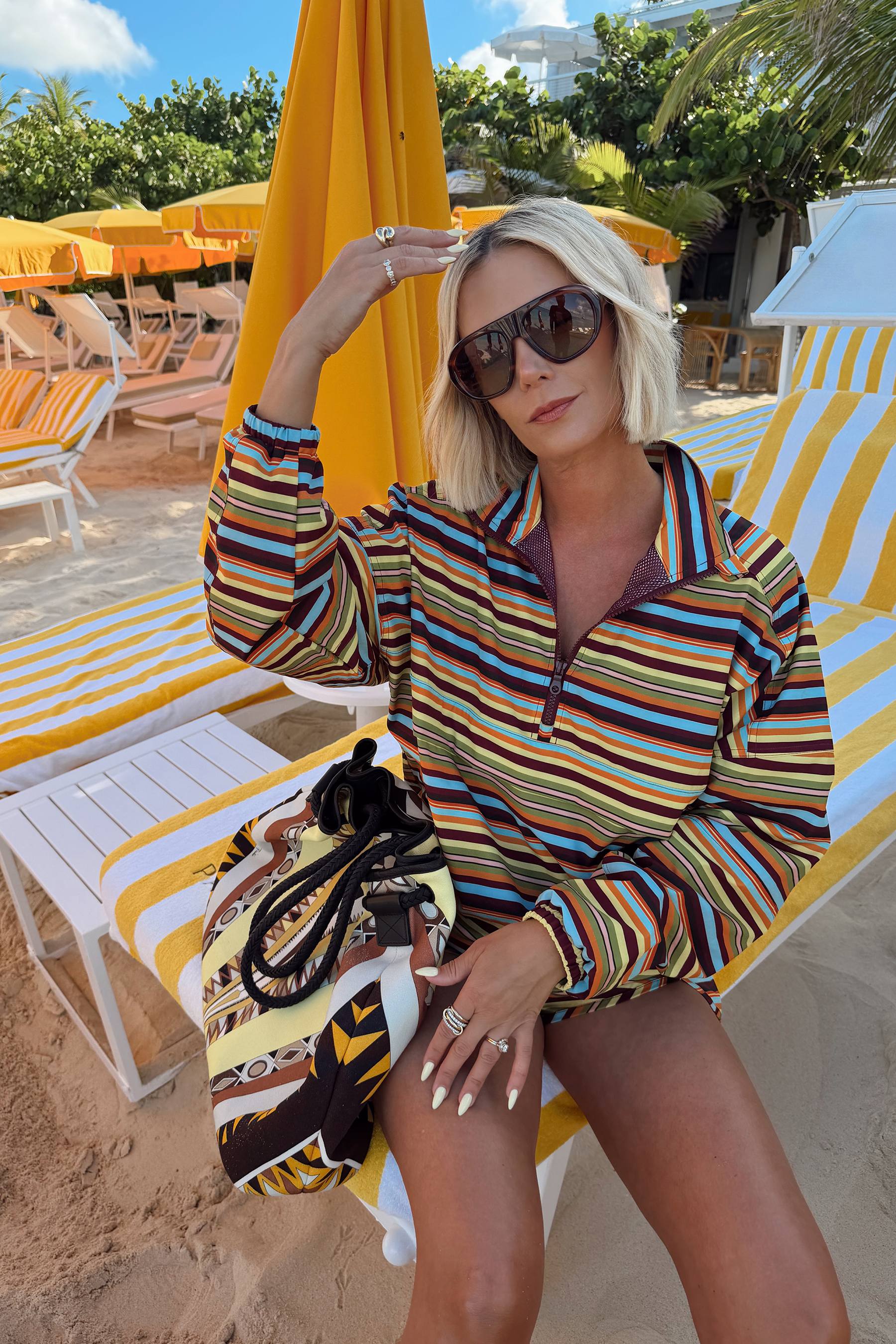 Vespera Jacket in Paradise Stripe