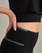 Rhone Instinct Longline Bra in Pure Black at Baseline Social