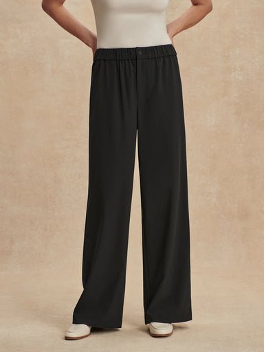 Varley Kayson 2.0 Wide Leg Pant 29.5" in Black at Baseline Social