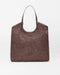 MZ Wallace Large Crochet Georgica Tote in Brown at Baseline Social