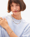 Clare V. Le Stripe Pearl Bracelet in Multi Color at Baseline Social