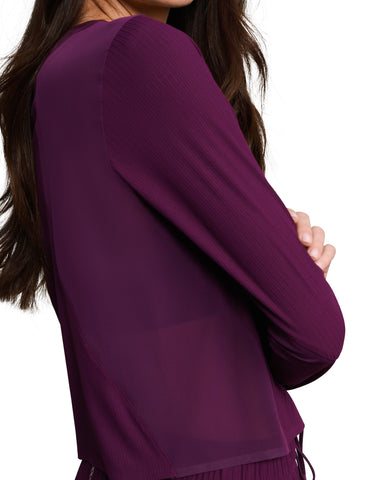 Rhone Lightspeed Long Sleeve in Dark Berry at Baseline Social