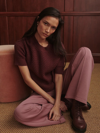 Varley Lucy Knit Top in Sassafras at Baseline Social