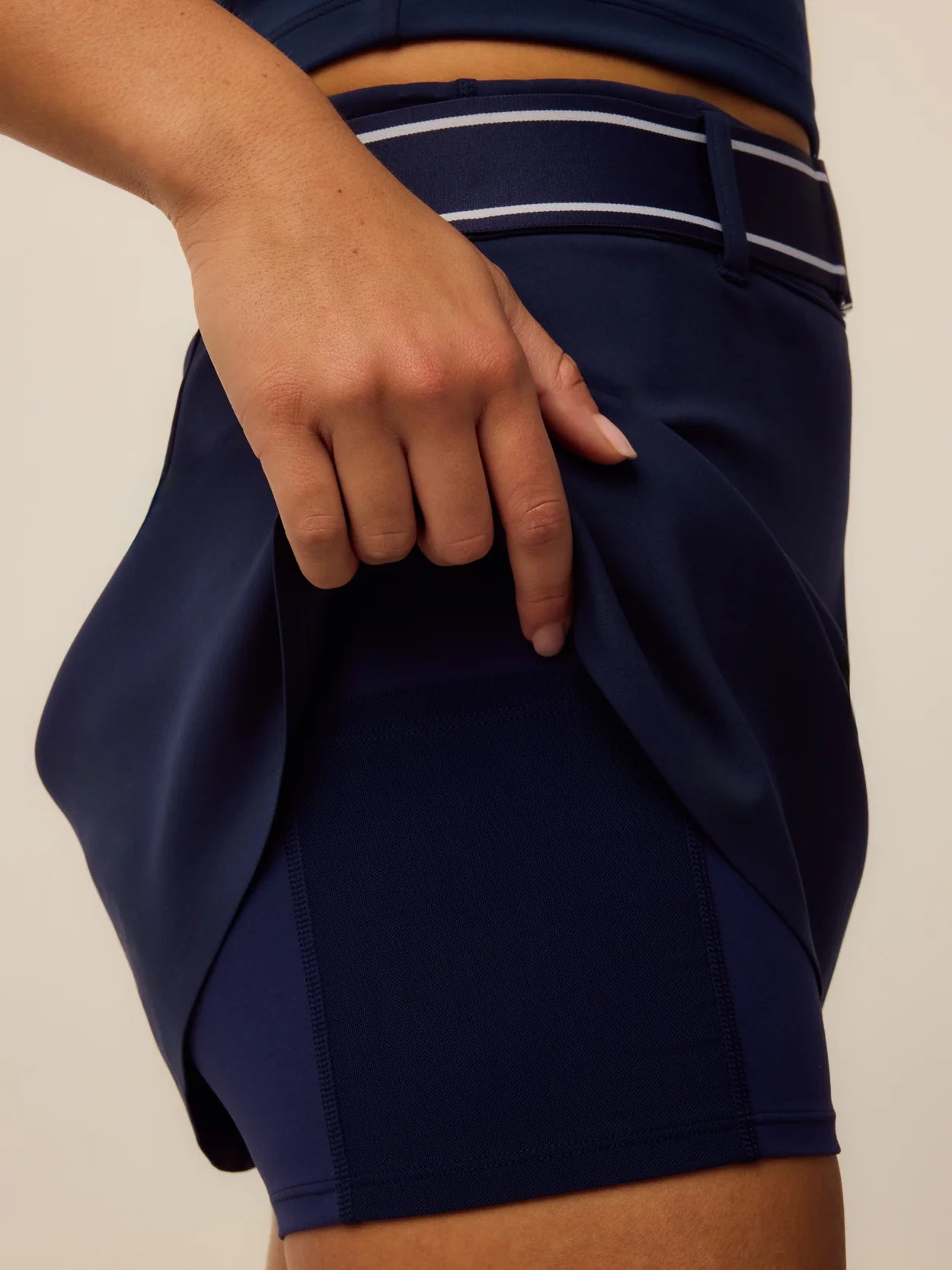 Greyson Luna Belted Skirt in Maltese Blue at Baseline Social