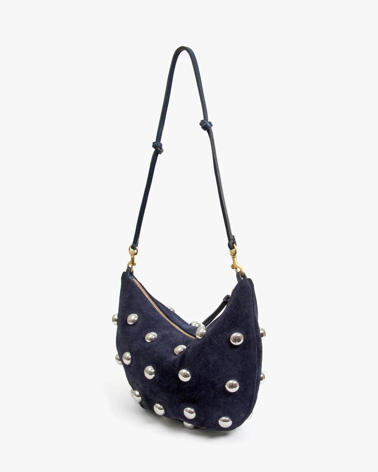 Lune in Navy Suede w/ Studs - Baseline Social