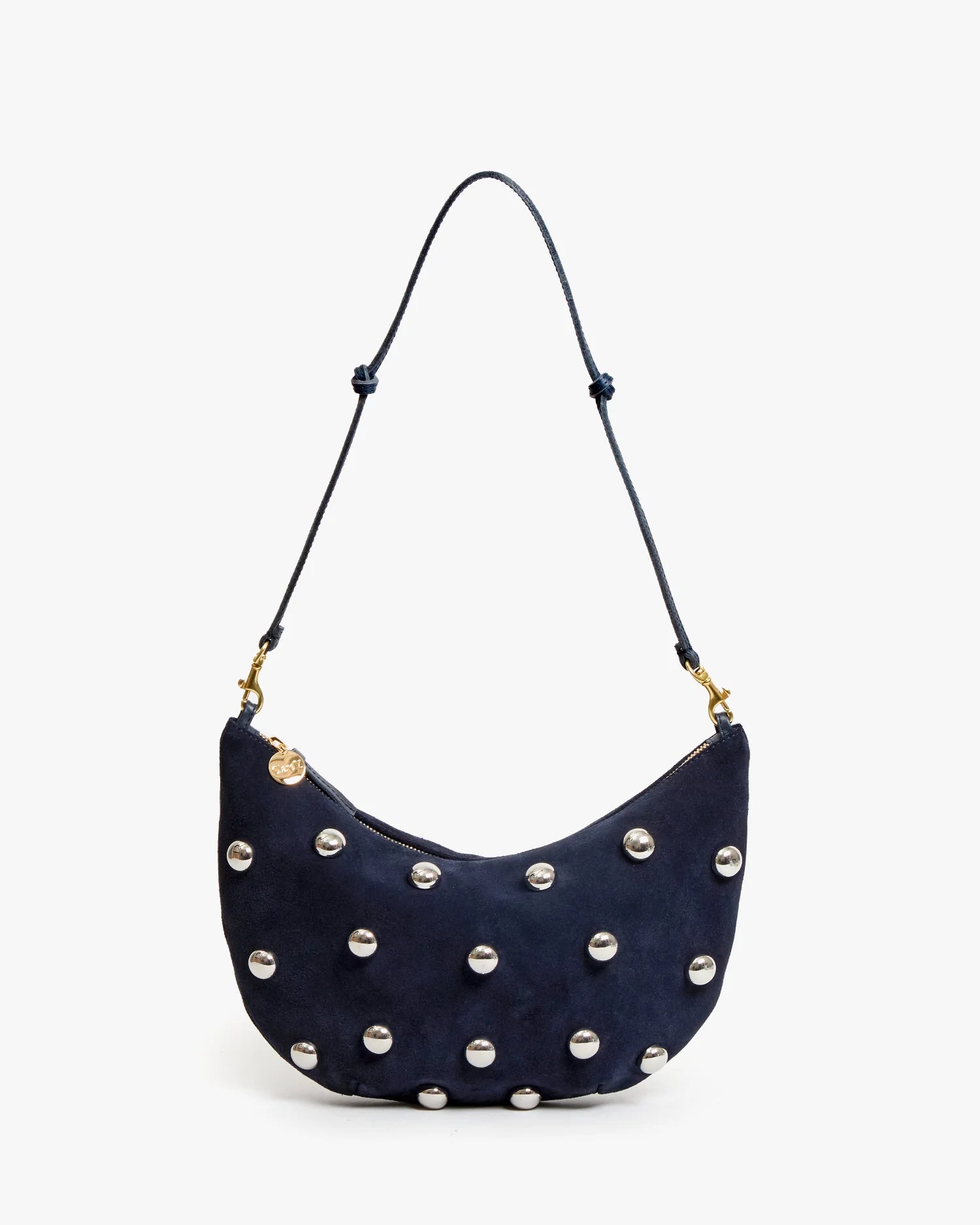 Lune in Navy Suede w/ Studs - Baseline Social