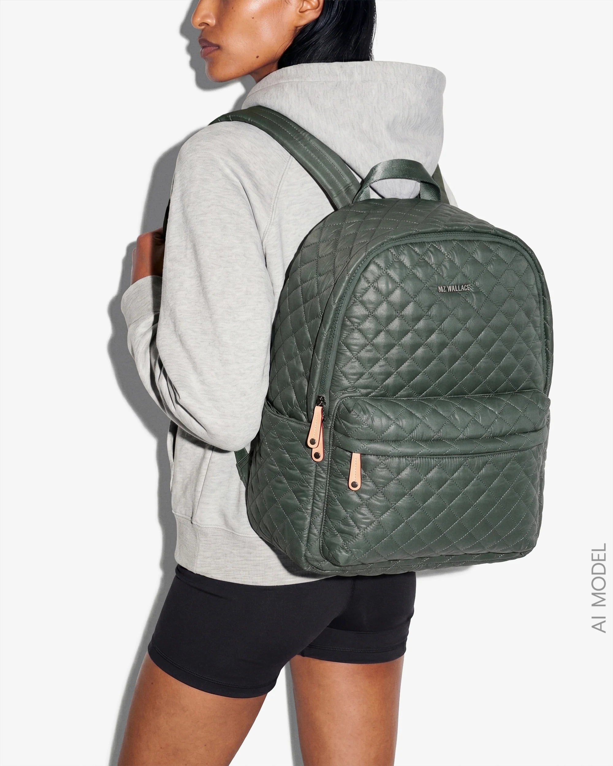 MZ Wallace Metro Backpack in Juniper at Baseline Social