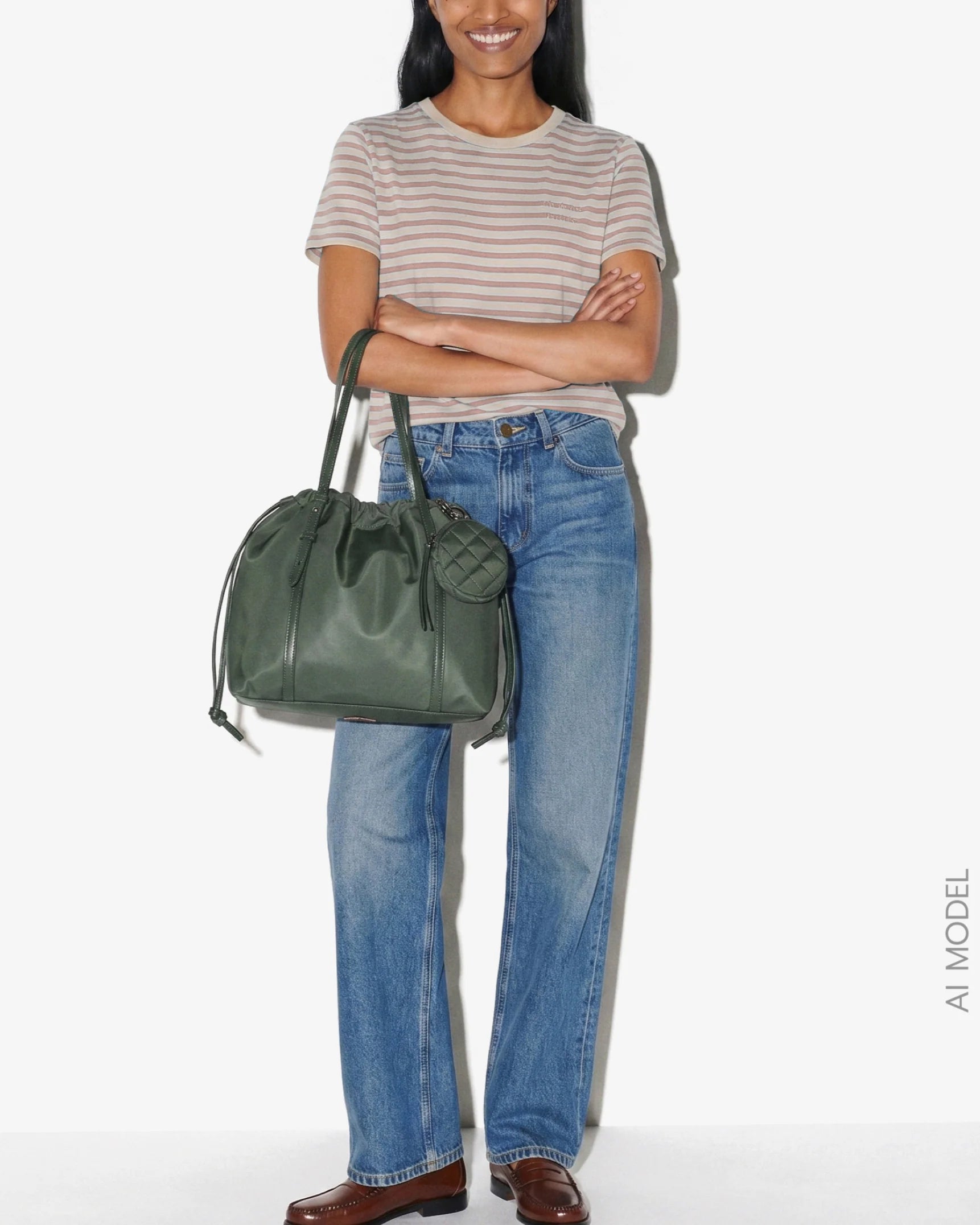 MZ Wallace Small Waverly Tote in Juniper at Baseline Social