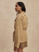 Varley Maddox Short Trench in Light Tan at Baseline Social