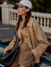 Varley Maddox Short Trench in Light Tan at Baseline Social