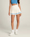 Wilson Midtown Skirt Perforated in Sandrift/Ally Blue at Baseline Social