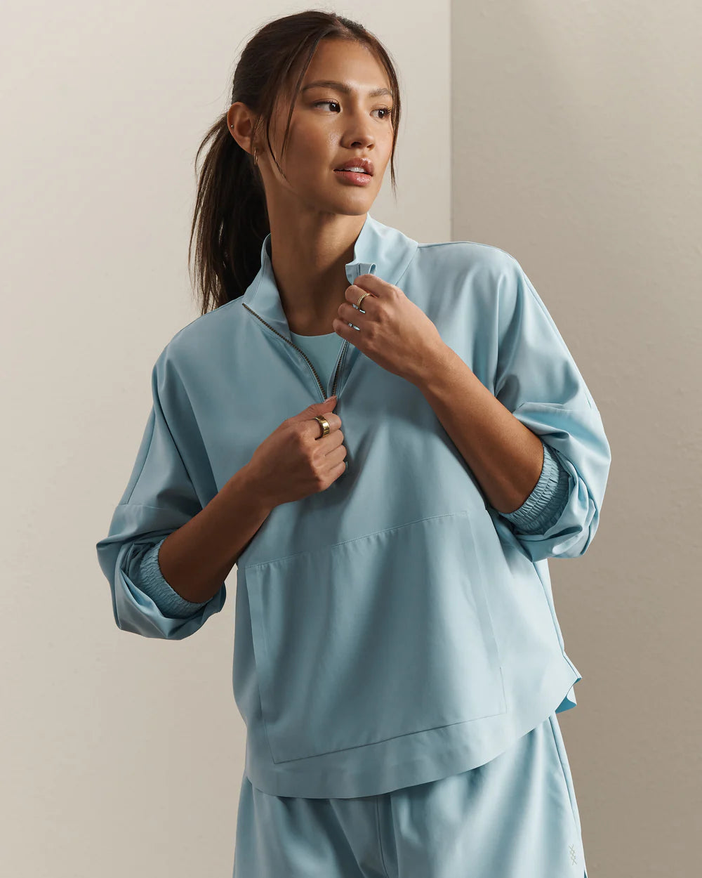 Mirage Anorak in Pool Blue - Baseline Social