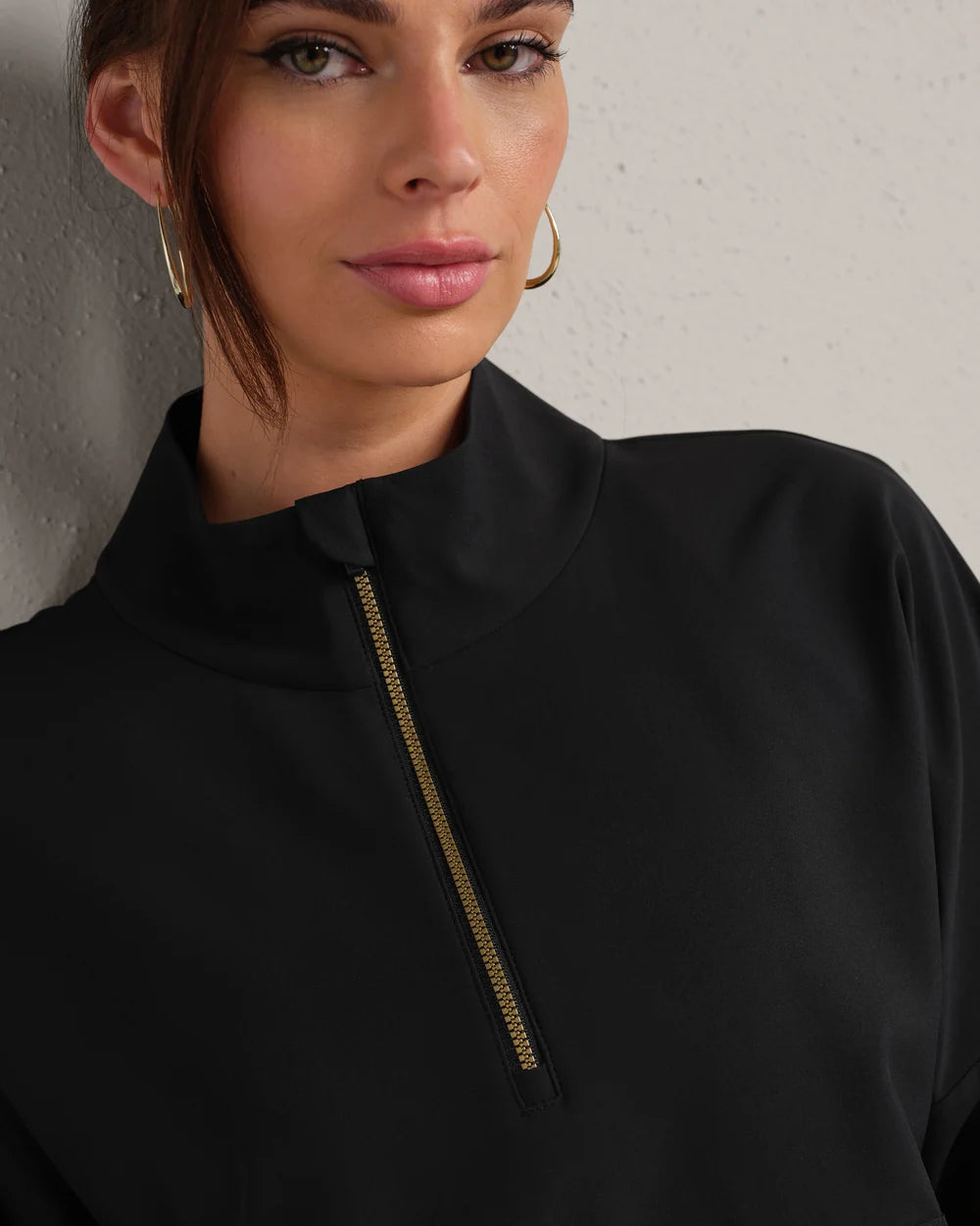 Rhone Mirage Anorak in Pure Black at Baseline Social