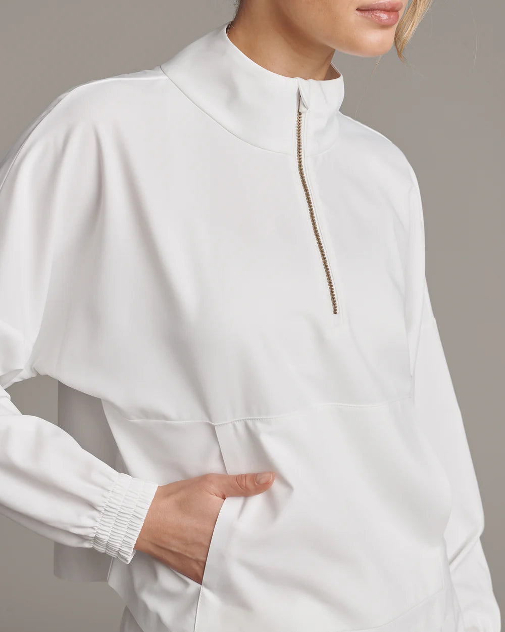 Rhone Mirage Anorak in White at Baseline Social