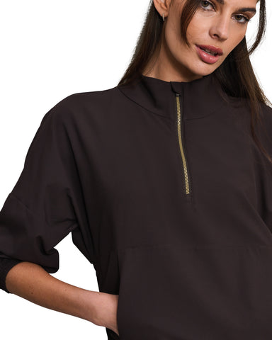 Rhone Mirage Anorak in Dark Espresso at Baseline Social