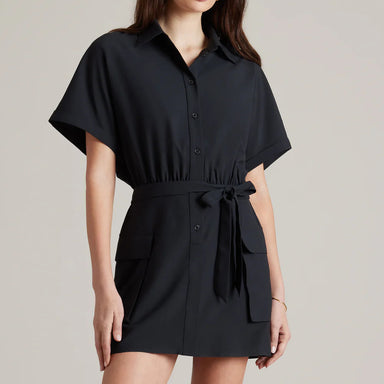 Mirage Shirt Dress in Black - Baseline Social
