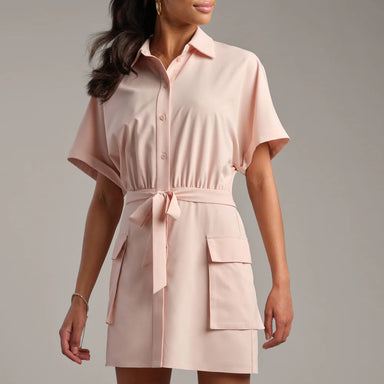 Mirage Shirt Dress in Rose Petal - Baseline Social