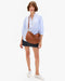 Clare V. Moyen Messenger in Hazelnut Woven Zig-Zag at Baseline Social