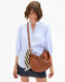 Clare V. Moyen Messenger in Hazelnut Woven Zig-Zag at Baseline Social