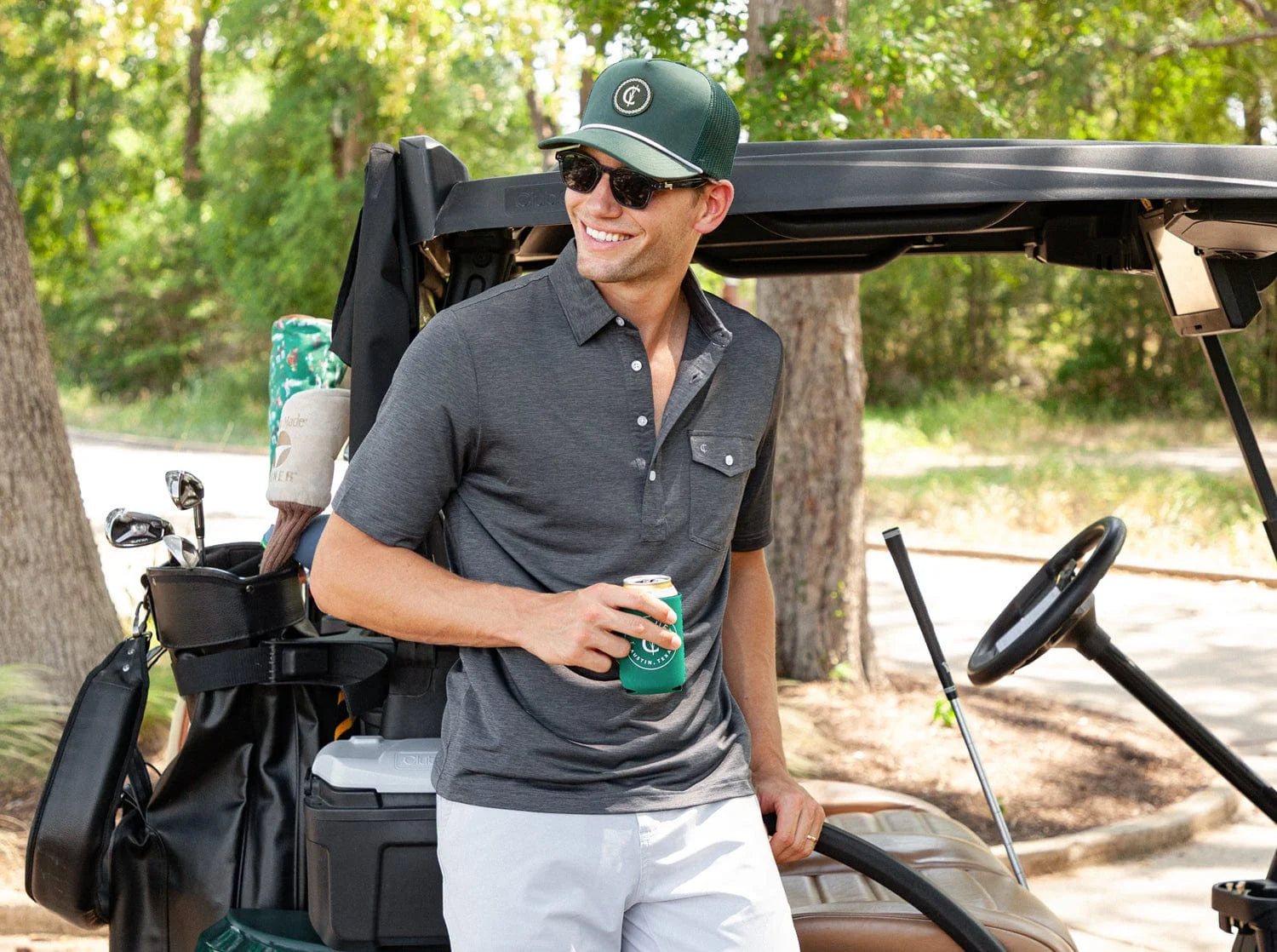 Performance Sport Players Shirt in Heather Rock Steady