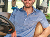Criquet Performance Sport Players Shirt in Heather Waterford at Baseline Social