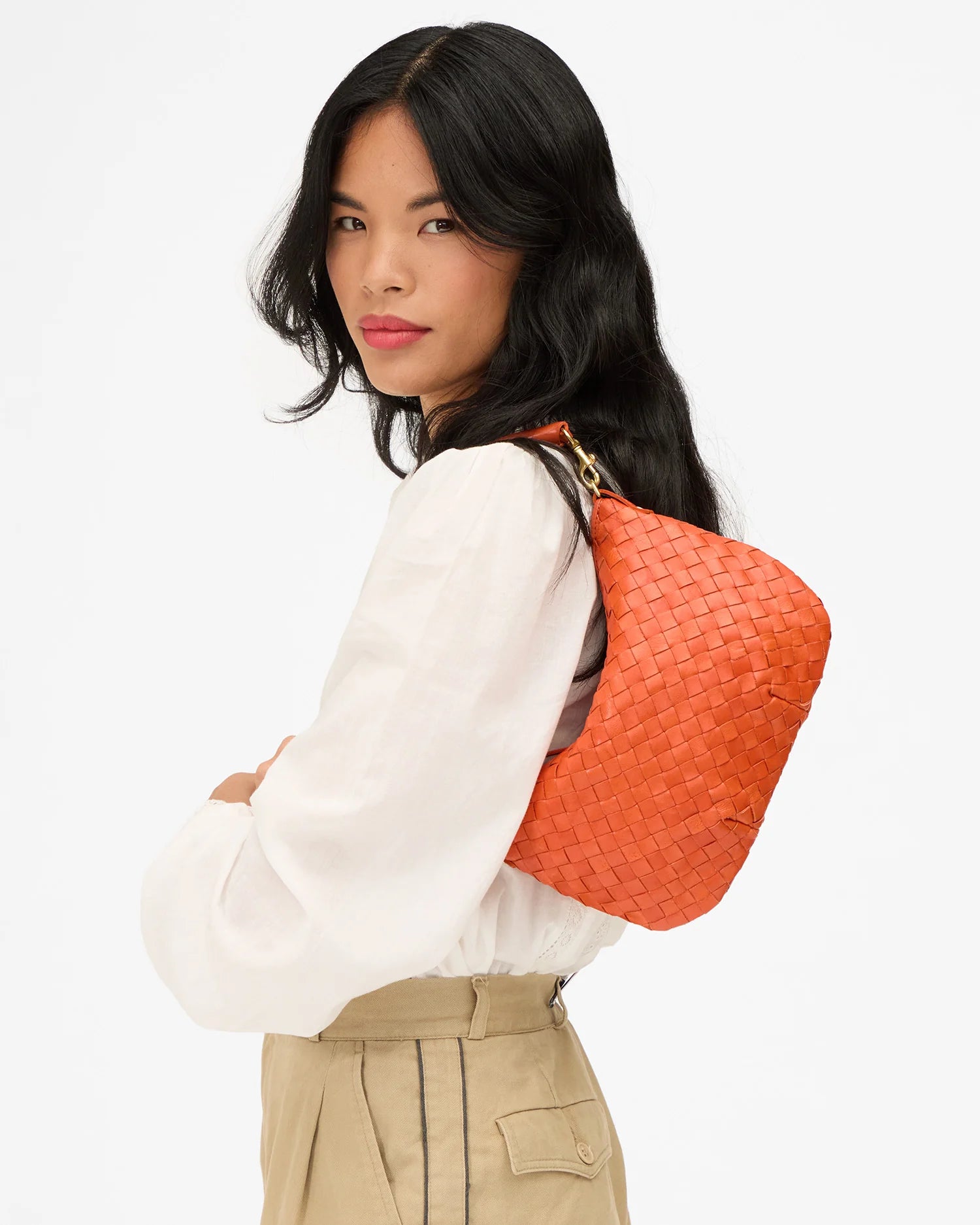 Clare V. Petit Moyen in Saltillo Diagonal Woven at Baseline Social
