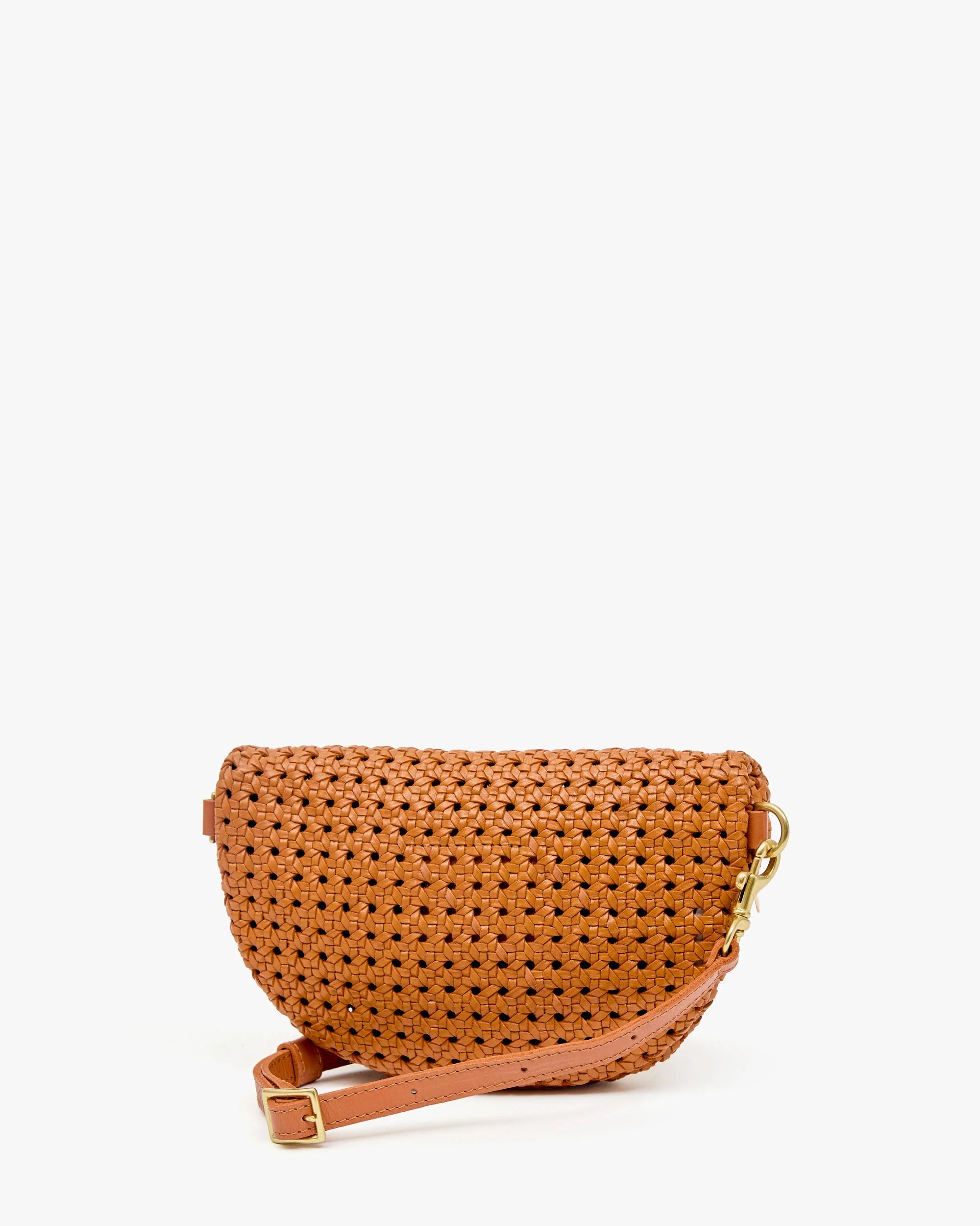 Clare V. Petite Fanny in Tan Rattan at Baseline Social