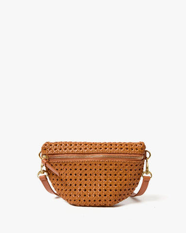 Clare V. Petite Fanny in Tan Rattan at Baseline Social