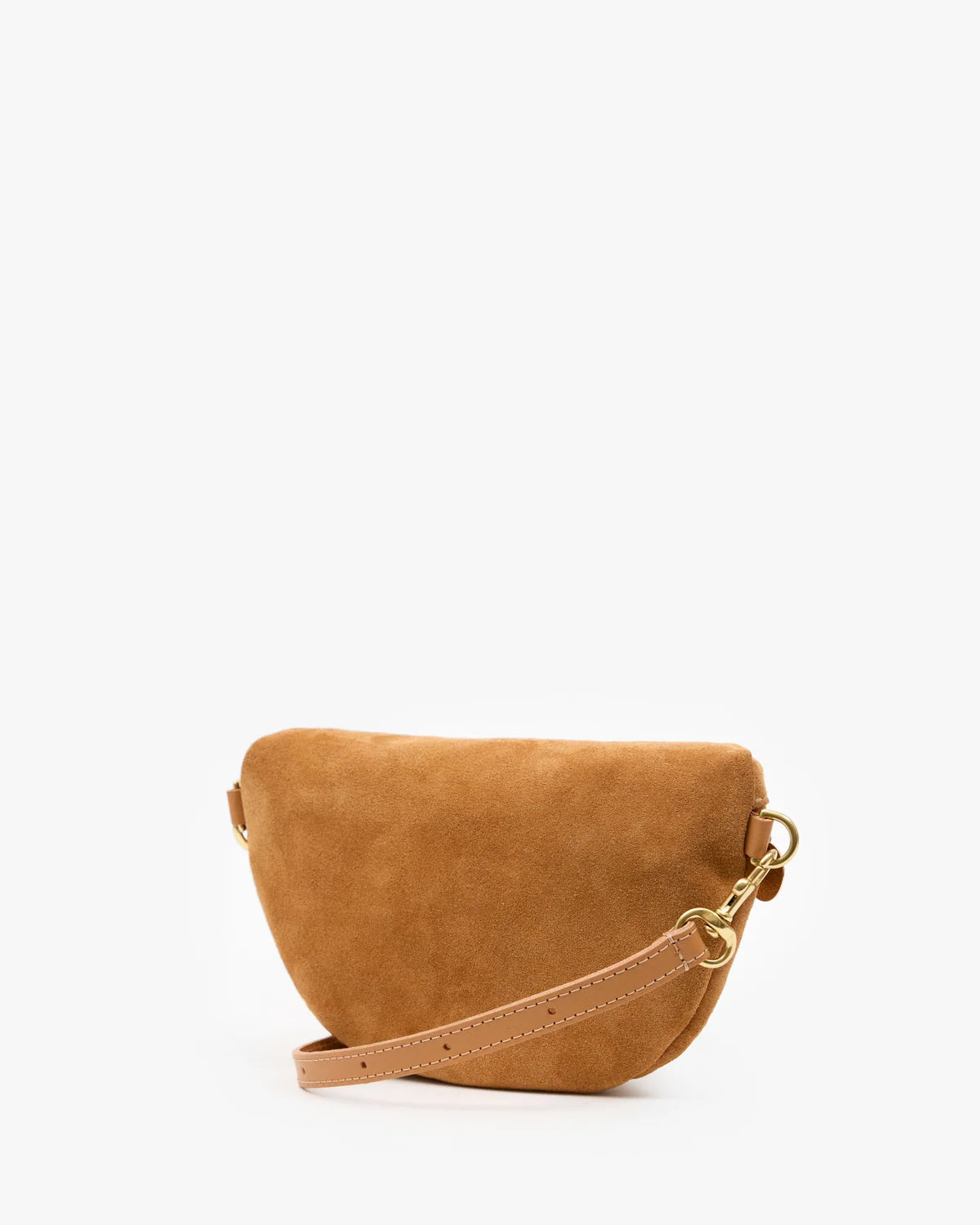 Clare V. Petite Fanny in Caramel Suede at Baseline Social