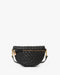 Clare V. Petite Fanny in Black Woven Zig-Zag at Baseline Social