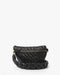 Clare V. Petite Fanny in Black Woven Zig-Zag at Baseline Social