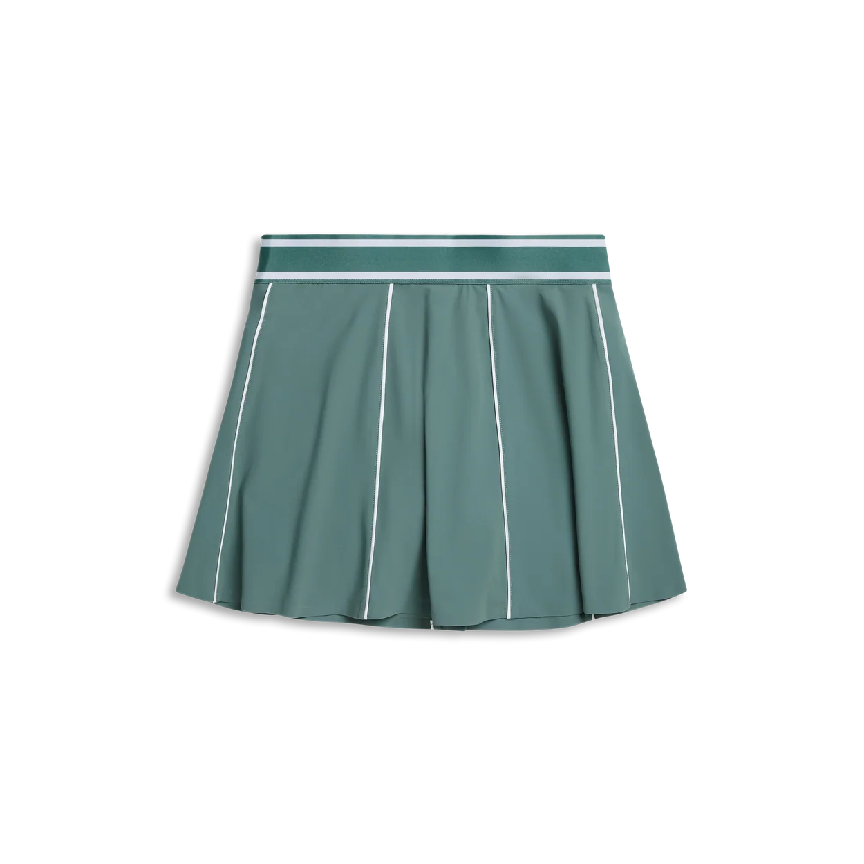 Greyson Phoenix Luxe Flare Skirt in Marsh Green at Baseline Social