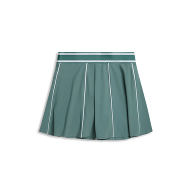 Greyson Phoenix Luxe Flare Skirt in Marsh Green at Baseline Social
