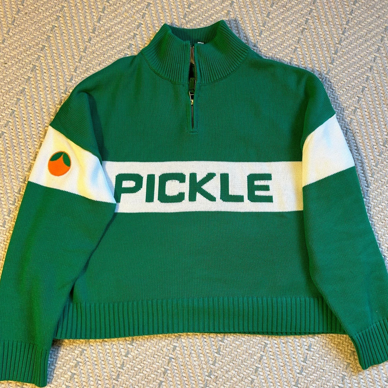Pickle Quarter Zip Sweater