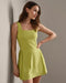 Rhone Rally Dress in Citron Green at Baseline Social