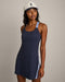 Rhone Retro Revive Dress in Navy Blue at Baseline Social
