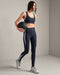 Rhone Retro Revive Sports Bra in Navy Blue at Baseline Social