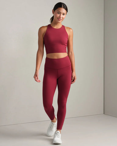 Rhone Revive Longline Bra in Cranberry at Baseline Social