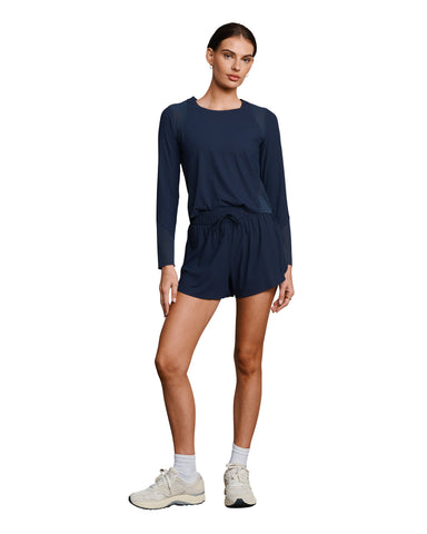 Rhone Lightspeed Long Sleeve in Navy Blue at Baseline Social