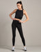 Rhone Instinct Longline Bra in Pure Black at Baseline Social