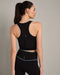 Rhone Instinct Longline Bra in Pure Black at Baseline Social