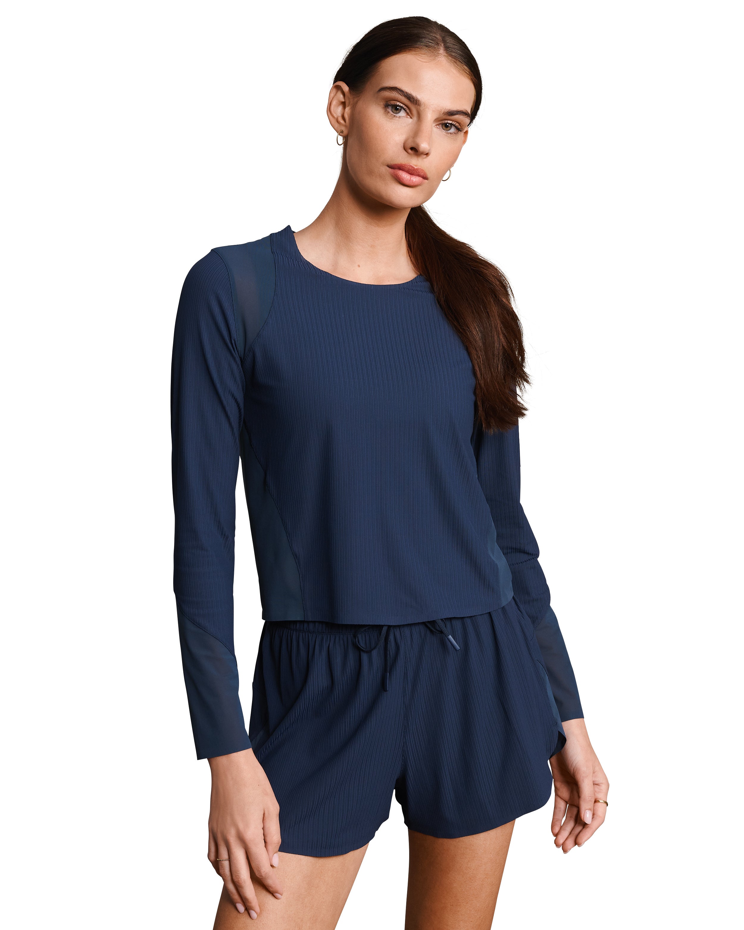 Rhone Lightspeed Long Sleeve in Navy Blue at Baseline Social