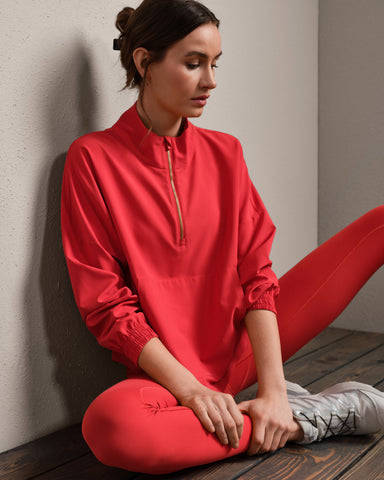 Rhone Mirage Anorak in Cabana Red at Baseline Social