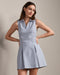 Saltair Dress in Washed Navy Stripe - Baseline Social