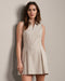 Rhone Saltair Dress in Taupe Stripe at Baseline Social