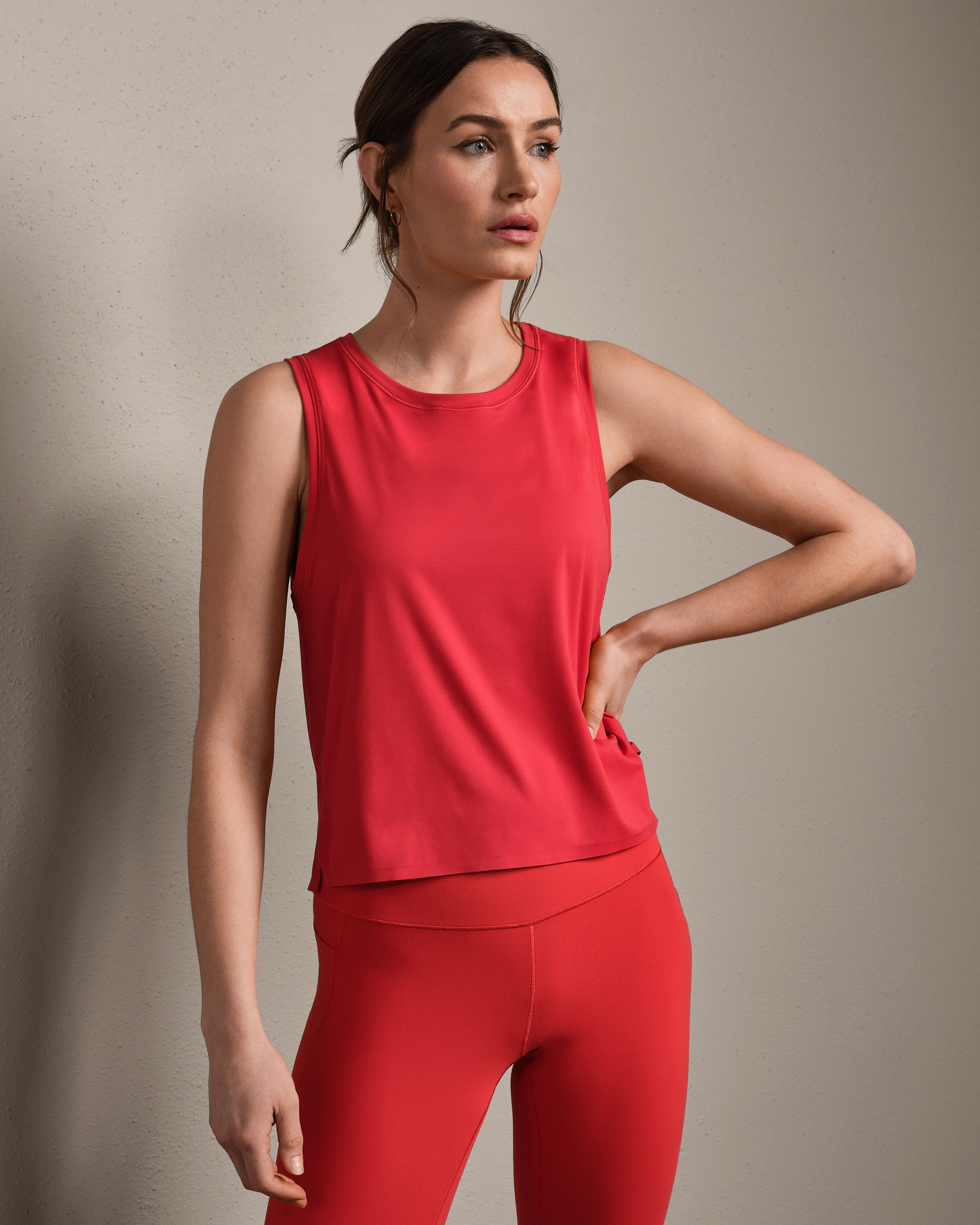 Rhone Serene Tank in Cabana Red at Baseline Social
