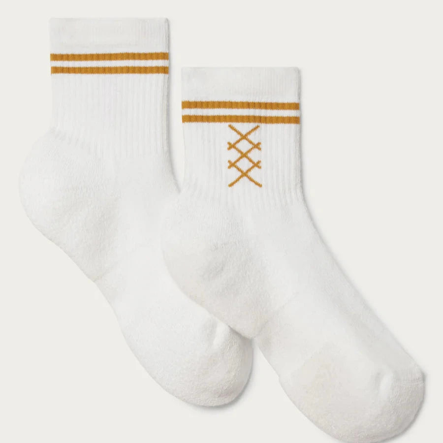 Half Crew sock in Bright White