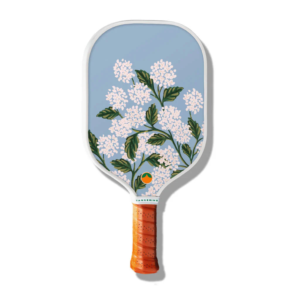 Tangerine x Rifle Paper Co Hydrangea Pickleball Paddle