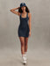 Varley Ruan Court Dress 30" in Blue Nights at Baseline Social