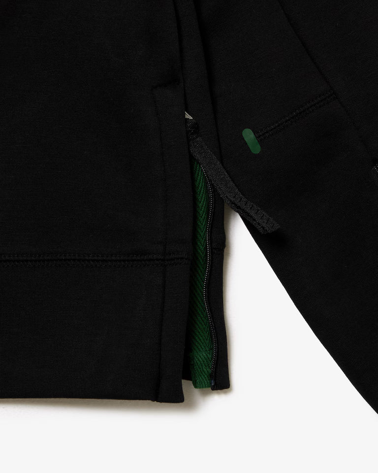 Lacoste Cotton Hoodie in Black at Baseline Social
